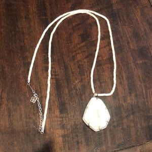 WHITE KENDRA SCOTT NECKLACE